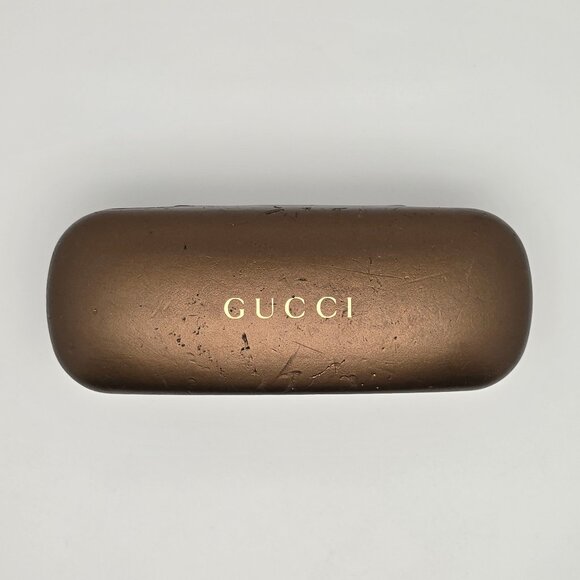 Gucci GG2901 Burgundy Cream Stripe Semi Rimless Eyeglasses Frame w/ Case Italy - Picture 14 of 15